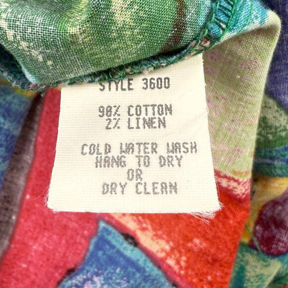 Canvasbacks Women's Vintage Artsy 80s Mixed Media Dress Jacket Set Small XS - Picture 14 of 16